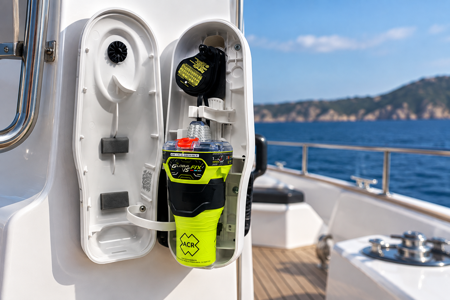 EPIRB, PLB and AIS MOB marine safety equipment