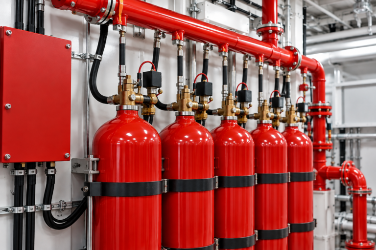 Fixed fire fighting systems inspection and service for marine vessels